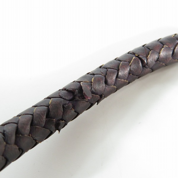 実際に弊社で買取させて頂いた【ギャラ付き】Leathers and Treasures/レザーズ＆トレジャーズ ラージスカル レザー ブレスレットの画像 8枚目