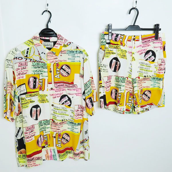 実際に弊社で買取させて頂いたWACKO MARIA/ワコマリア GUILTY PARTIES/ギルティパーティズ 総柄 アロハシャツ/ハーフパンツ/セットアップ/L/M