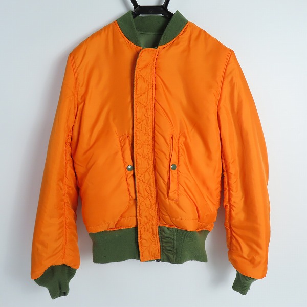 実際に弊社で買取させて頂いたALPHA INDUSTRIES/アルファインダストリーズ リバーシブル MA-1/フライトジャケット 20004-203 Sの画像 2枚目