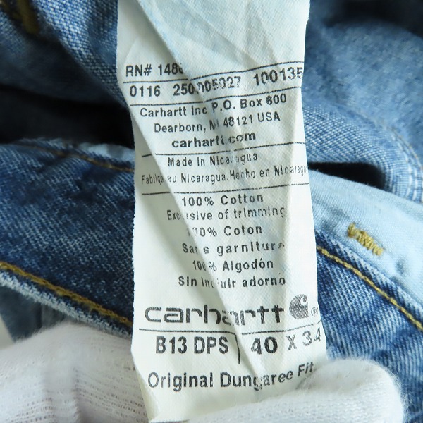 実際に弊社で買取させて頂いたCarhartt/カーハート ペインターデニムパンツ/40×34の画像 3枚目