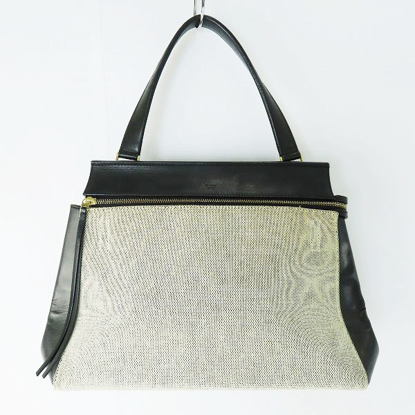 実際に弊社で買取させて頂いたCELINE/セリーヌ EDGE/エッジ  レザーハンドバッグ ベージュ×ブラック