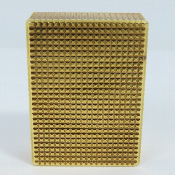 実際に弊社で買取させて頂いたS.T.Dupont/デュポン LINE1/ライン1 ショート ダイヤカット ガスライター ゴールドの画像 1枚目