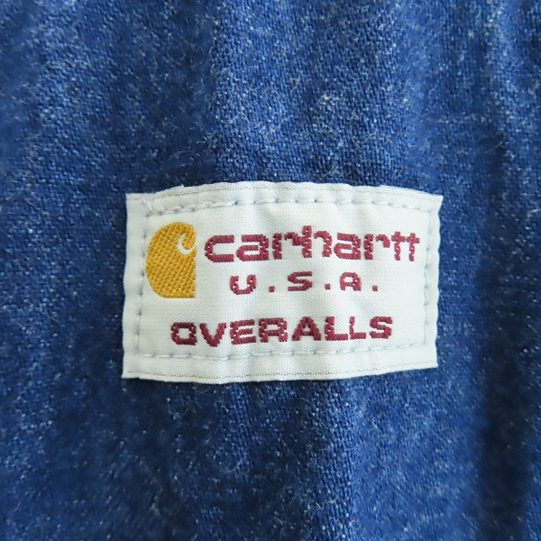 実際に弊社で買取させて頂いたCarHartt/カーハート オーバーオール Lot.0088 28×34  の画像 2枚目