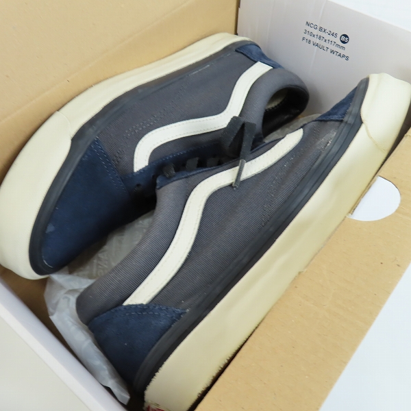 実際に弊社で買取させて頂いたWTAPS×VANS/ダブルタップス×バンズ OG Old Skool LX Dress Blue/ドレスブルー スニーカー VN0A36C8U9X/27の画像 7枚目