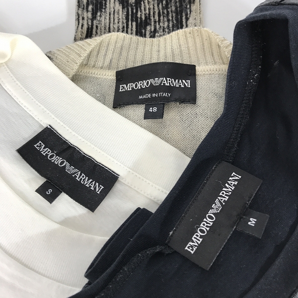 実際に弊社で買取させて頂いた【おまとめ】EMPORIO ARMANI/エンポリオアルマーニ Tシャツ/カーディガン 等の画像 1枚目