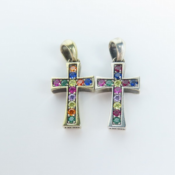 実際に弊社で買取させて頂いたJustin Davis/ジャスティンデイビス ストーンセット クロスペンダント 2点セットの画像 1枚目