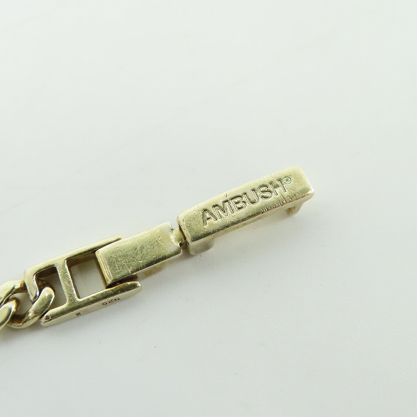 実際に弊社で買取させて頂いたAMBUSH/アンブッシュ 喜平チェーンブレスレット シルバー925の画像 3枚目
