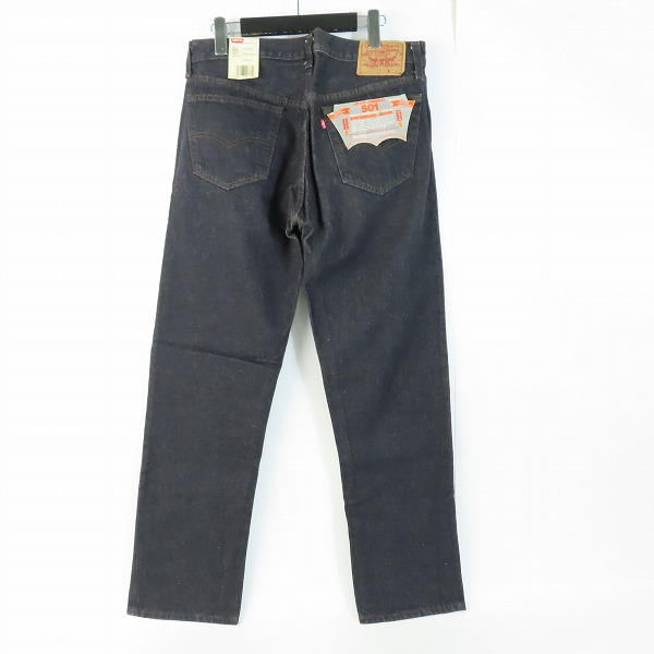 実際に弊社で買取させて頂いた【未使用】LEVIS/リーバイス 501 米国製 ボタン裏刻印525ブラックデニムパンツ 501-0658/W34L30の画像 1枚目