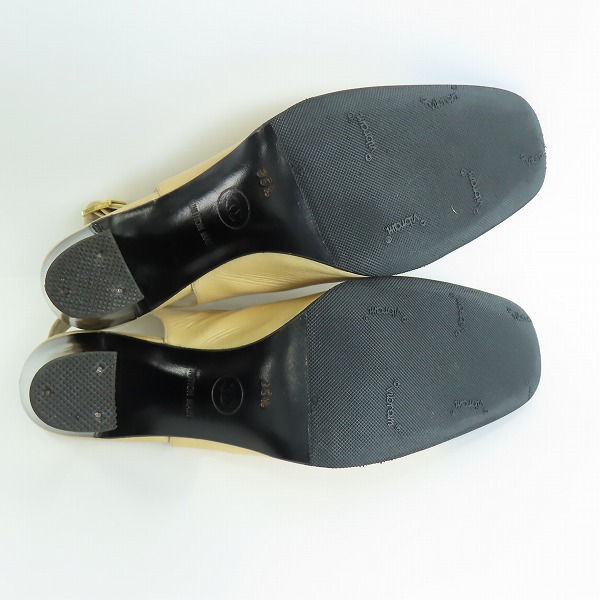 実際に弊社で買取させて頂いたCHANEL/シャネル レザーパンプス/ヒール/バイカラー/35.5の画像 2枚目