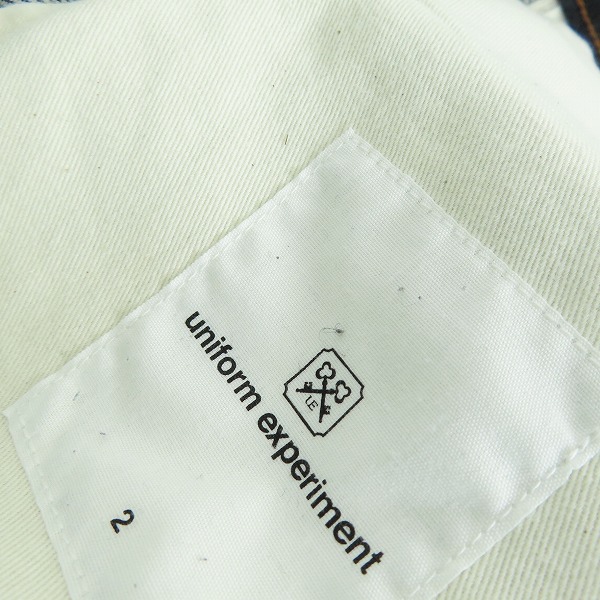 実際に弊社で買取させて頂いたuniform experiment/ユニフォームエクスペリメント/リジッドデニムテーパードパンツ UE-232005/2の画像 6枚目