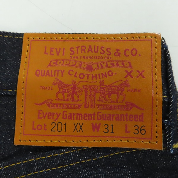 実際に弊社で買取させて頂いたLevi’s/リーバイス 201XX 刻印555 バレンシア工場 BIGE ビッグE 1998年製 デニムパンツ ジーンズ /W31L36の画像 2枚目