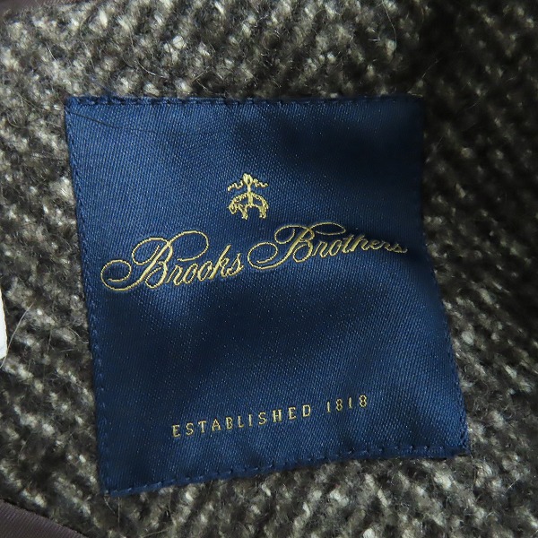 実際に弊社で買取させて頂いたBrooks Brothers/ブルックスブラザーズ ヘリンボーン チェスターコート/44Rの画像 2枚目