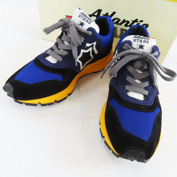 実際に弊社で買取させて頂いたATLANTIC STARS/アトランティックスターズ ブラック/ブルー スニーカー/41