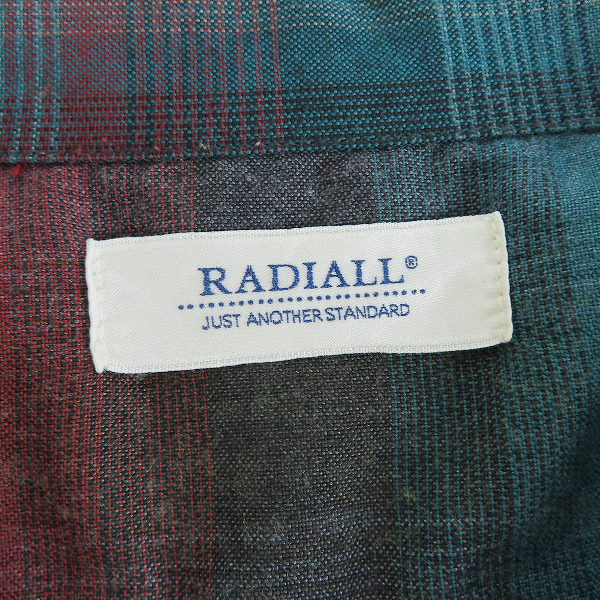 実際に弊社で買取させて頂いたRADIALL/ラディアル 18SS オンブレ チェックシャツ RAD-18SS-SH004/Mの画像 2枚目