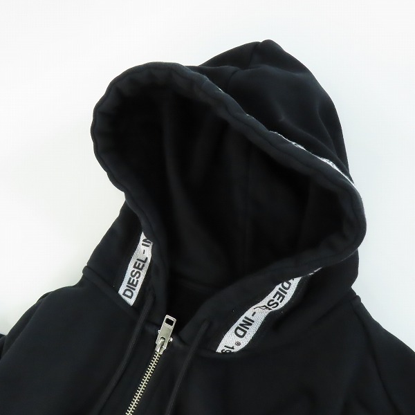 実際に弊社で買取させて頂いたDIESEL/ディーゼル フードロゴ ジップアップパーカー Lの画像 6枚目