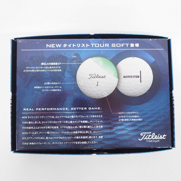 実際に弊社で買取させて頂いた【未使用/オウンネーム】Titleist/タイトリスト TOUR SOFT ゴルフボール ホワイト 1ダースの画像 4枚目