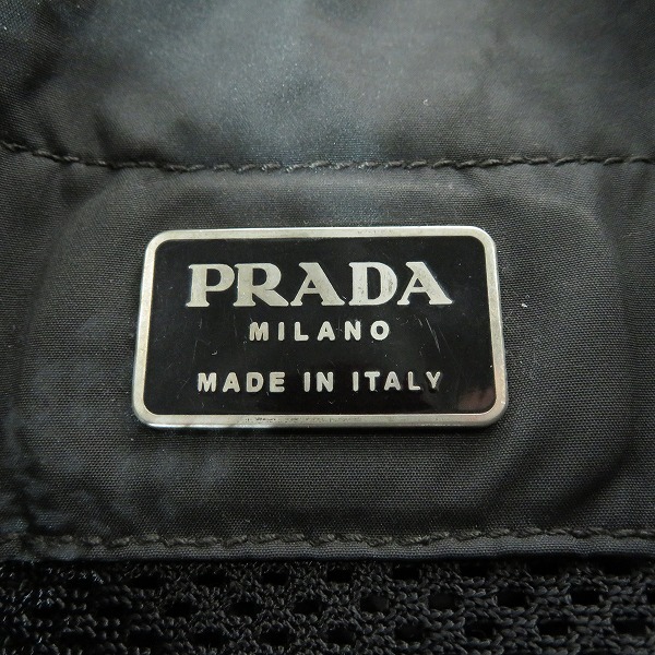 実際に弊社で買取させて頂いたPRADA SPORT/プラダスポーツ ナイロン×メッシュ リュックサック/バックパックの画像 6枚目