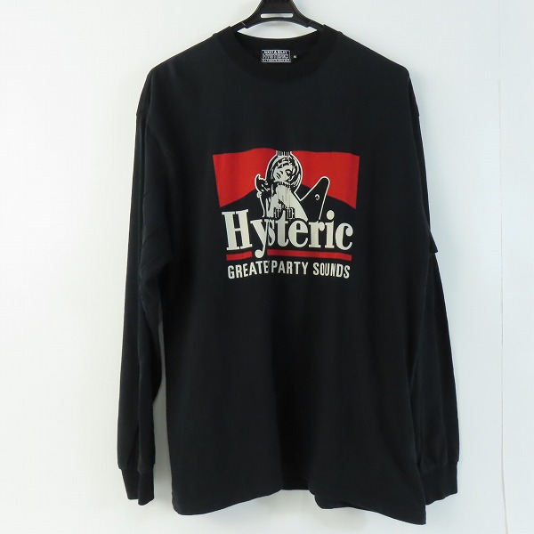 実際に弊社で買取させて頂いたHYSTERIC GLAMOUR/ヒステリックグラマー GREATEST PARTY SOUNDS/グレイテストパーティサウンズ 長袖Tシャツ 02233CL16/XL