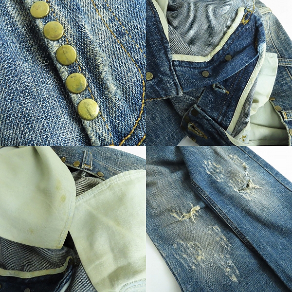 実際に弊社で買取させて頂いたDOLCE&GABBANA/ドルチェ＆ガッバーナ/ドルガバ ロゴ プレート スタッズ/レザーベルト デニム パンツ/ジーンズ/48の画像 8枚目