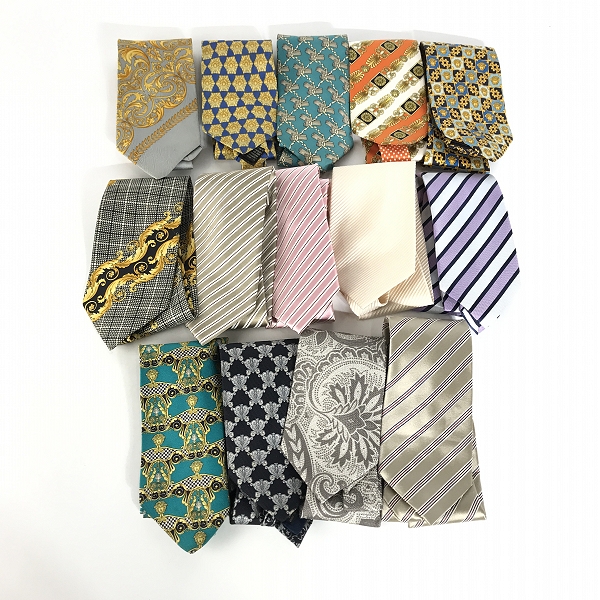 実際に弊社で買取させて頂いた【おまとめ】Gianni Versace/ジャンニヴェルサーチ Ermenegildo Zegna/エルメネジルドゼニア 他 総柄ネクタイ