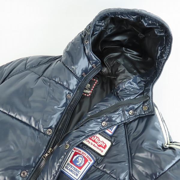 実際に弊社で買取させて頂いたHYSTERIC GLAMOUR/ヒステリックグラマー ワッペン 中綿ナイロンジャケット 0223AB14 Sの画像 5枚目