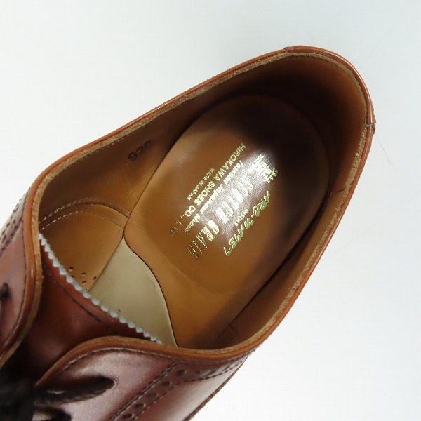 実際に弊社で買取させて頂いたSCOTCH GRAIN/スコッチグレイン ODESSA II/オデッサ ストレートチップ ビジネスシューズ 920/25の画像 4枚目
