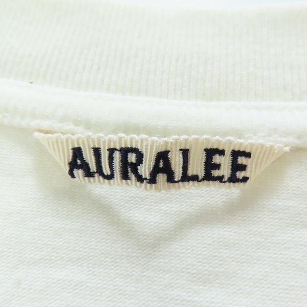 実際に弊社で買取させて頂いたAURALEE/オーラリー STANDUPTEE/スタンドアップ Tシャツ/コットンシャツA9STO1SU/4の画像 2枚目
