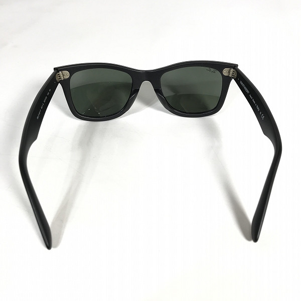 実際に弊社で買取させて頂いたRay-Ban/レイバン WAYFARER/ウェイファーラー サングラス/アイウェア マットブラック RB2140-F 901-Sの画像 3枚目