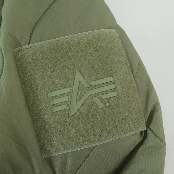 実際に弊社で買取させて頂いたALPHA INDUSTRIES/アルファインダストリーズ QUILTED COLD JACKET/キルティングジャケット TA1621-076/Lの画像 5枚目