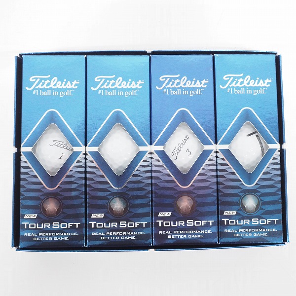 実際に弊社で買取させて頂いた【未使用/オウンネーム】Titleist/タイトリスト TOUR SOFT ゴルフボール ホワイト 1ダース