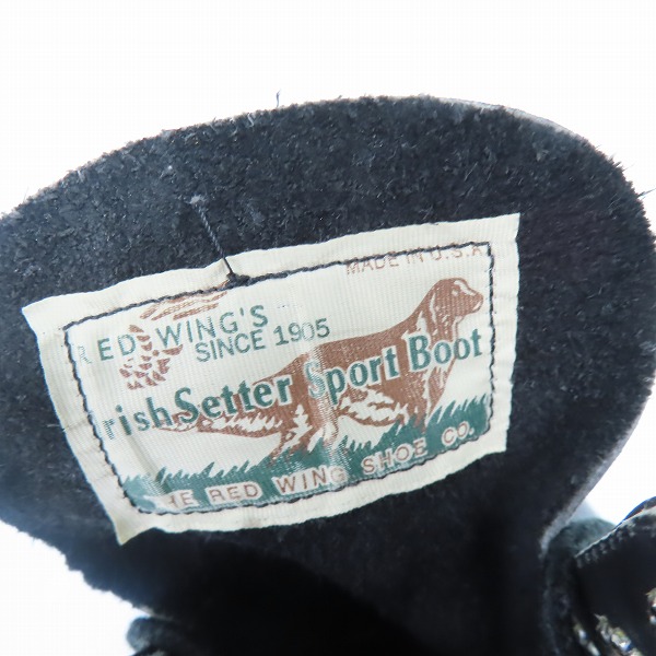 実際に弊社で買取させて頂いたRED WING/レッドウィング 新四角犬タグ 黒 8165 10Dの画像 6枚目