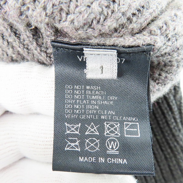 実際に弊社で買取させて頂いたThe Viridi-anne/ザ ヴィリジアン 21-22AW 顔料吹付けプルオーバー カシミア VI-3401-07 1の画像 3枚目