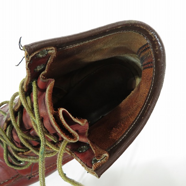 実際に弊社で買取させて頂いたRED WING/レッドウィング 四角犬タグ アイリッシュセッター モックトゥ ブーツ 8875/10の画像 4枚目