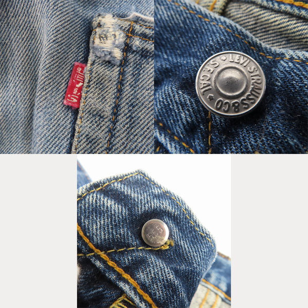 実際に弊社で買取させて頂いたLevi’s/リーバイス 501XX 米国製 555刻印/バレンシア工場 ビッグE デニムパンツ/ジーンズ 501-0004/31の画像 6枚目