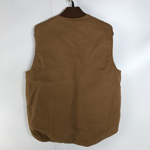 実際に弊社で買取させて頂いたCarhartt/カーハート DUCK VEST ARCTIC QUILT LINED/ダック地 キルティングライナー ベスト/V01-BRN/Mの画像 1枚目