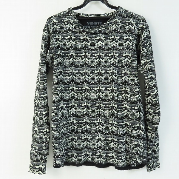 実際に弊社で買取させて頂いたSCHOTT/ショット PERFECTO MOTOR OIL/パーフェクトモーターオイル 総柄 カットソー 3103089/L