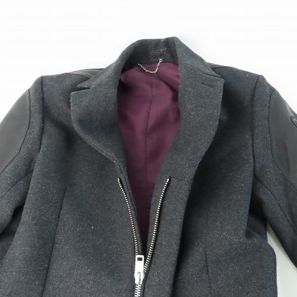 実際に弊社で買取させて頂いたDIESEL/ディーゼル ウール ジップアップ コート/Sの画像 2枚目