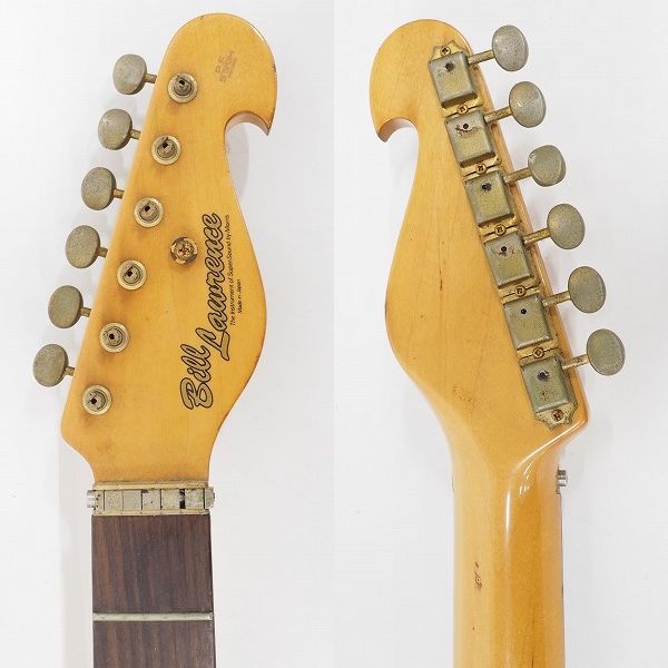 実際に弊社で買取させて頂いた★【弦無し】Bill Lawrence/ビルローレンス ストラトシェイプ HH エレキギター 日本製 ソフトケース付の画像 2枚目