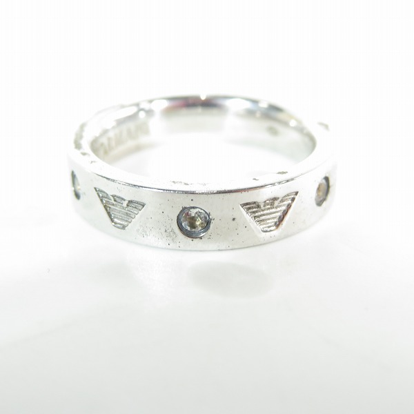 実際に弊社で買取させて頂いたEMPORIO ARMANI/エンポリオアルマーニ ロゴ リング 16号の画像 2枚目