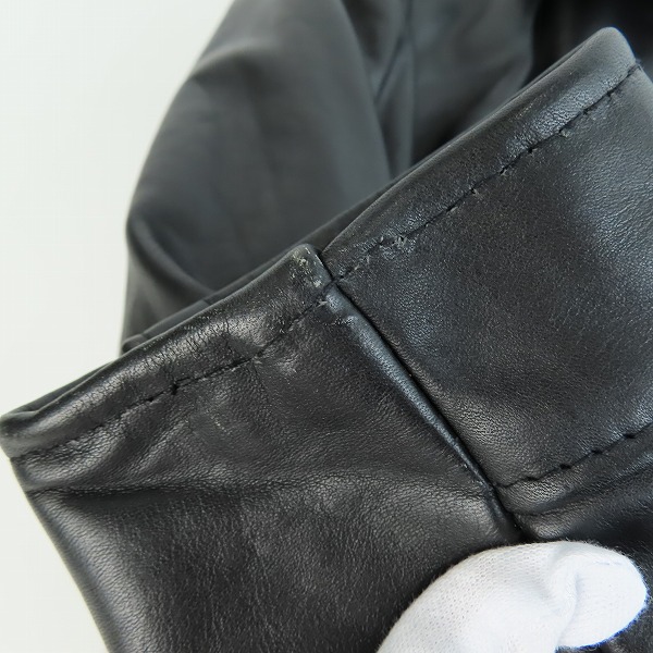 実際に弊社で買取させて頂いたSCHOTT/ショット ボアライナー付き シングルレザーライダースジャケット /34の画像 8枚目