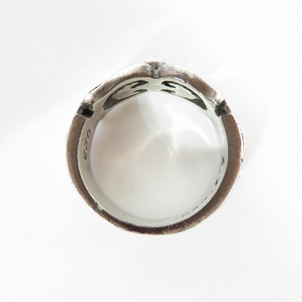 実際に弊社で買取させて頂いた【ギャラ付】LEATHERS AND TREASURES/レザーズ＆トレジャーズ スクロール ケルティックヴァイン  スモールストーンリング/22号の画像 5枚目