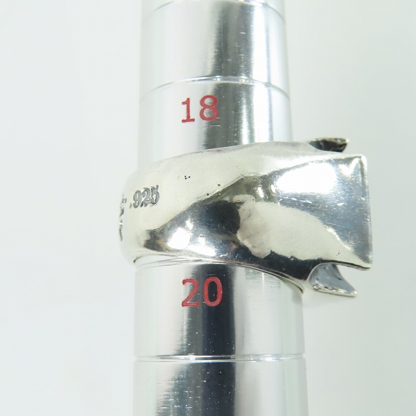 実際に弊社で買取させて頂いた【ギャラ/クロス付き】Gaboratory/ガボラトリー ガボール Iron Cross Ring/アイアンクロスリング 19.5号の画像 7枚目