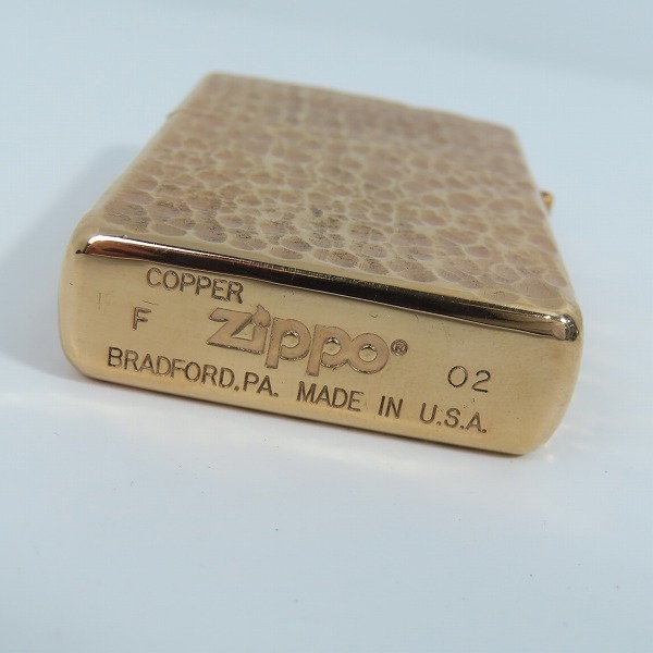 zippo/ジッポー COPPER カッパー ハンマートーン加工/オイル