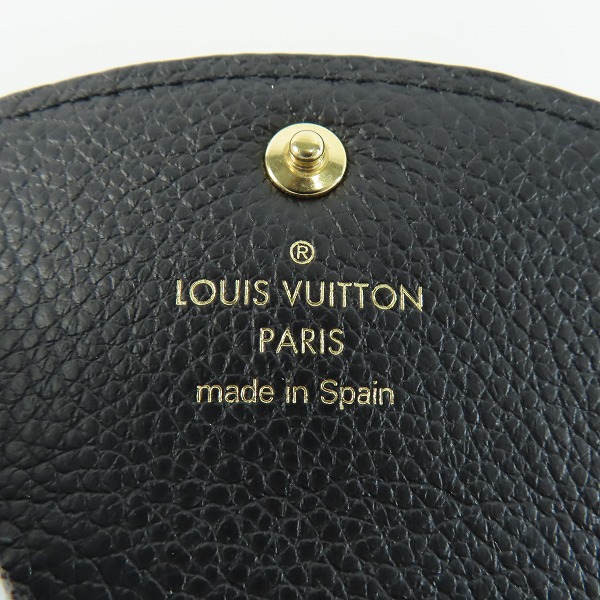 実際に弊社で買取させて頂いたLOUIS VUITTON/ルイヴィトン  ポルトモネ・ロザリ ノワール カードコインケース M81455の画像 6枚目