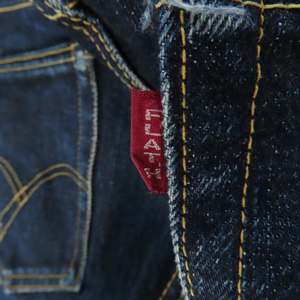 実際に弊社で買取させて頂いたTHE FLAT HEAD/フラットヘッド ブーツカット デニムパンツ LOT.3007/W32L36の画像 3枚目