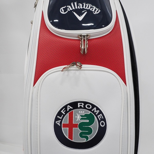 実際に弊社で買取させて頂いた【未使用】Callaway/キャロウェイ Alfa Romeo 5122465 EXIA 22 JM 9.5型 4分割キャディバッグの画像 5枚目