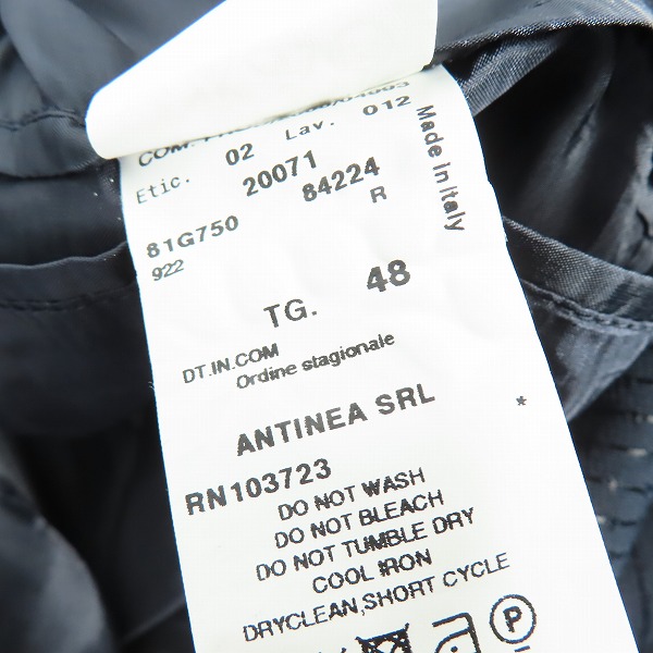 実際に弊社で買取させて頂いた【JPタグ】EMPORIO ARMANI/エンポリオアルマーニ 総柄 1Bテーラードジャケット/48の画像 3枚目