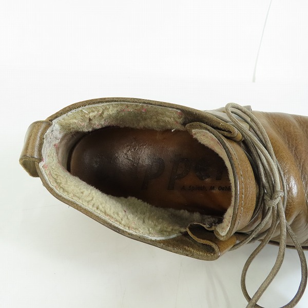 実際に弊社で買取させて頂いたtrippen/トリッペン SPACE 2ホール レザーチャッカブーツ ブラウンの画像 4枚目