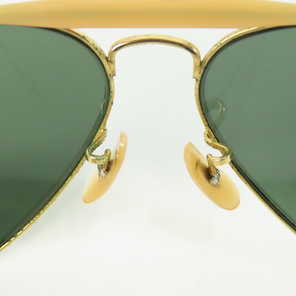 実際に弊社で買取させて頂いたRay-Ban/レイバン B&L/ボシュロム社製 ティアドロップ型 アイウェア/サングラス ゴールドの画像 4枚目