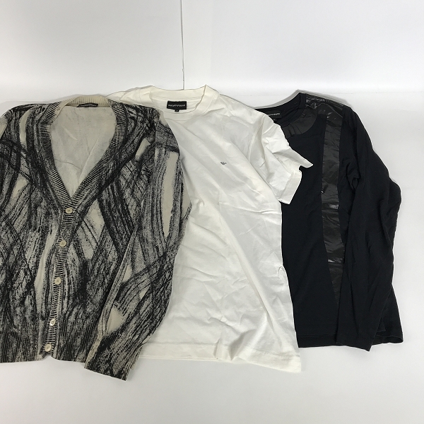 実際に弊社で買取させて頂いた【おまとめ】EMPORIO ARMANI/エンポリオアルマーニ Tシャツ/カーディガン 等